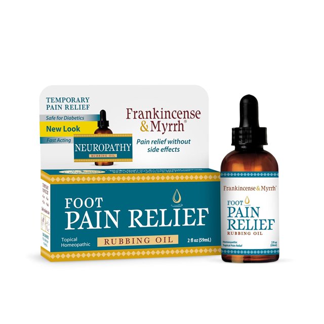 Frankincense & Myrrh Foot Pain Relief Rubbing Oil Nerve Pain Relief Rubbing Oil with Essential