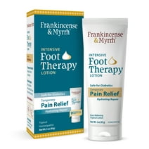 Frankincense & Myrrh Intensive Foot Therapy Lotion - Foot Pain Relief Lotion - Dual Action Pain Relief and Hydrating Skin Repair with Essential Oils, 3 Ounce (Pack of 1)