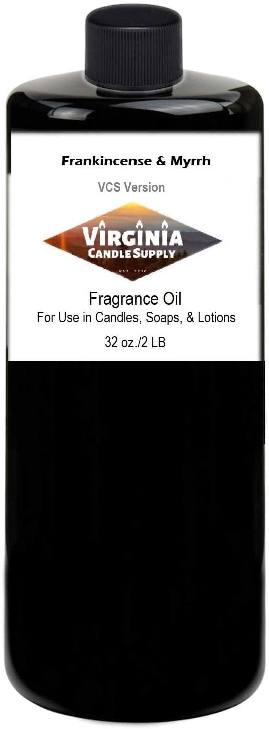 Frankincense & Myrrh32oz Bottle for Candle Making, Soap Making, Tart Making, Room Sprays, Lotions, Car Fresheners, Slime, Bath Bombs, Warmers