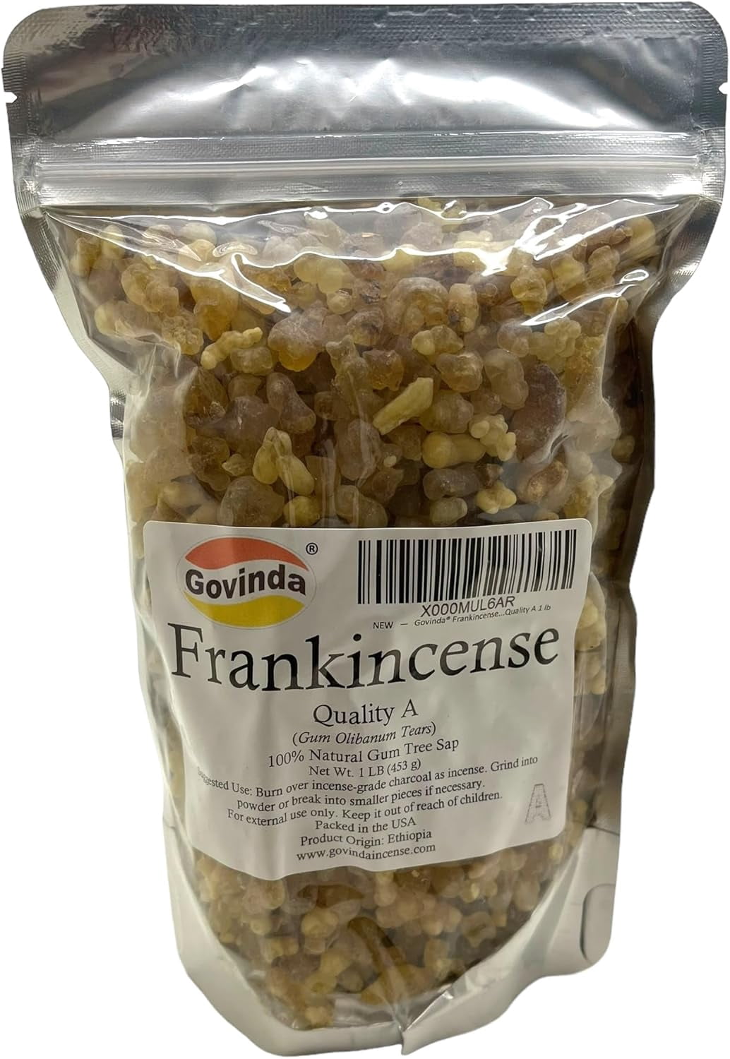 Frankincense Natural Gum Tree Sap Tears Quality A 1 lb