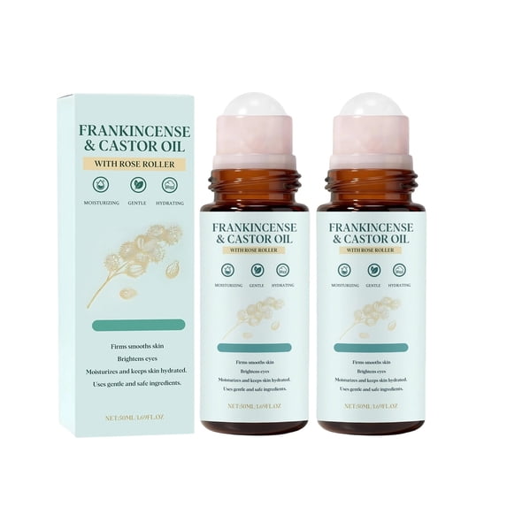 SZBAOAN Frankincense and Castor Oil,Hydrating Oil for Face Under Eye,Lightweight Non Greasy Fast Absorbing,Suitable for Face,Neck,Abdome