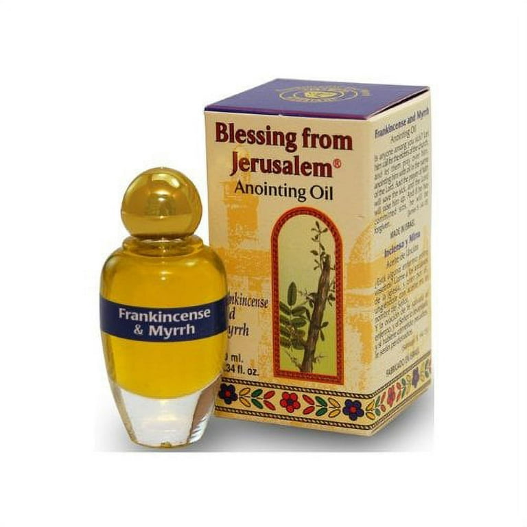 Messianic Seal of Jerusalem Anointing Oil Bottle - 50 ml Frankincense and Myrrh