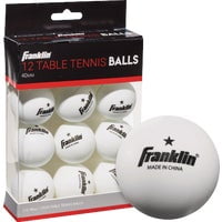 Franklin 1-StarTable Tennis Ball 12CT 40MM TT BALLS, Each