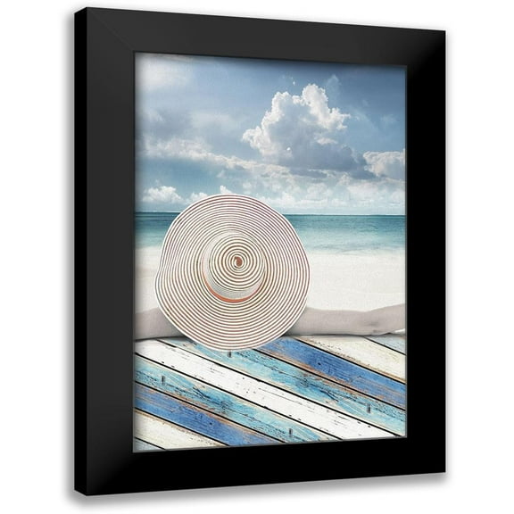 Franklin 11x14 Black Modern Framed Museum Art Print Titled - Beachside II