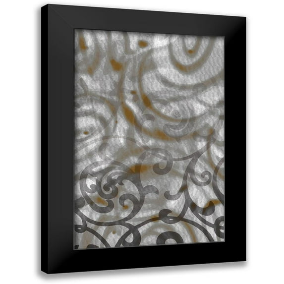 Franklin 11x14 Black Modern Framed Museum Art Print Titled - Swirly Gate I