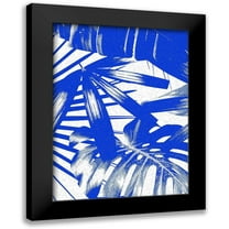 Franklin 11x14 Black Modern Framed Museum Art Print Titled - Tropical Blue II