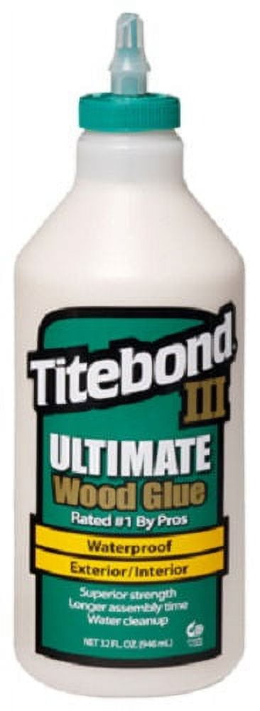 Franklin 1415 Titebond III 1 Quart Bottle Of Ultimate Wood Glue - Quantity of 4