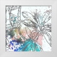 thumbnail image 1 of Franklin 15x15 White Modern Wood Framed Museum Art Print Titled - Tree Splatter Blue I, 1 of 4