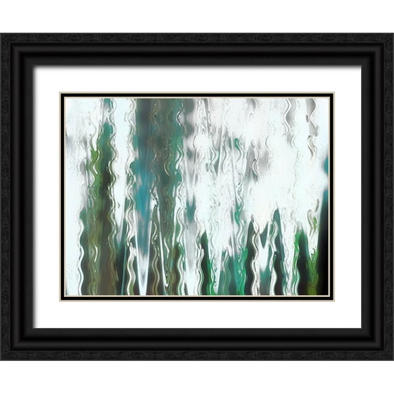 Franklin 18x15 Black Ornate Wood Framed with Double Matting Museum Art Print Titled - Angler Blur I