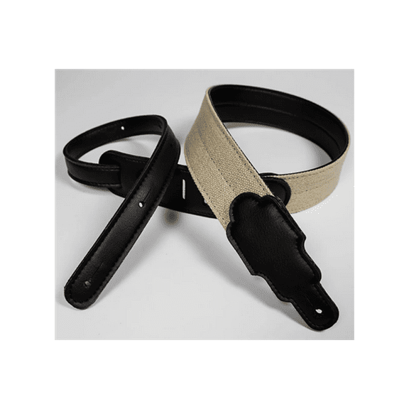 Franklin 2" Tennessee Hemp Guitar Strap, Black Ends