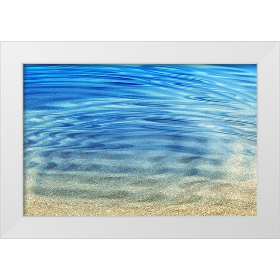 Franklin 24x17 White Modern Wood Framed Museum Art Print Titled - Golden Sand