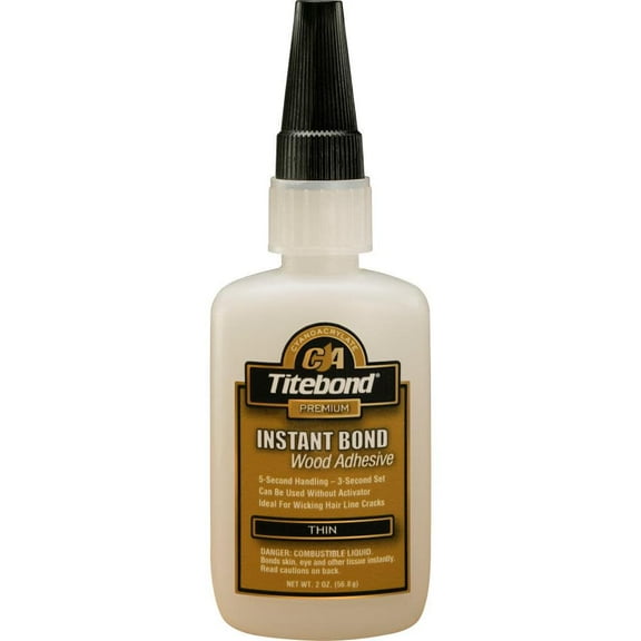 Titebond 2 Oz. Instant Bond Thin Viscosity CA Wood Glue 6201