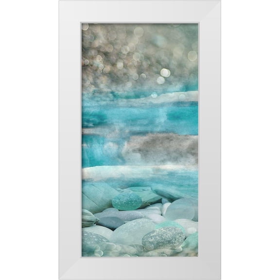 Franklin 9x14 White Modern Wood Framed Museum Art Print Titled - Beach Cove I