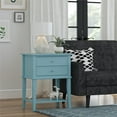 thumbnail image 1 of Desert Fields Eclectic Boho Accent Table with 2 Drawers, Blue, 1 of 7