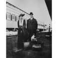 thumbnail image 1 of Franklin And Eleanor Roosevelt At A Train Station With Luggage. 1910. History (24 x 36), 1 of 2