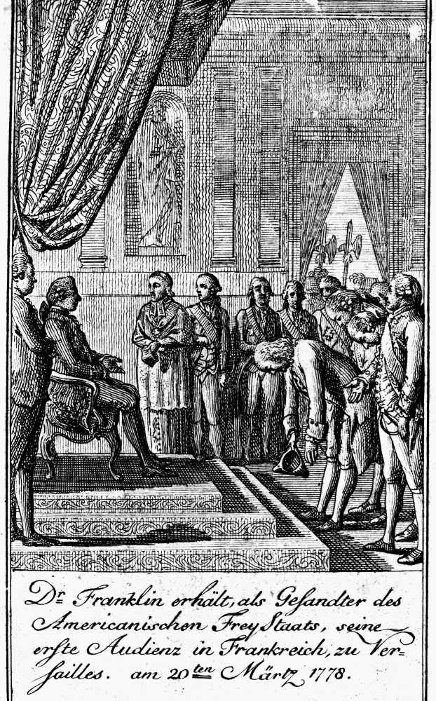Franklin At Versailles. Nbenjamin Franklin Silas Deane And Arthur Lee