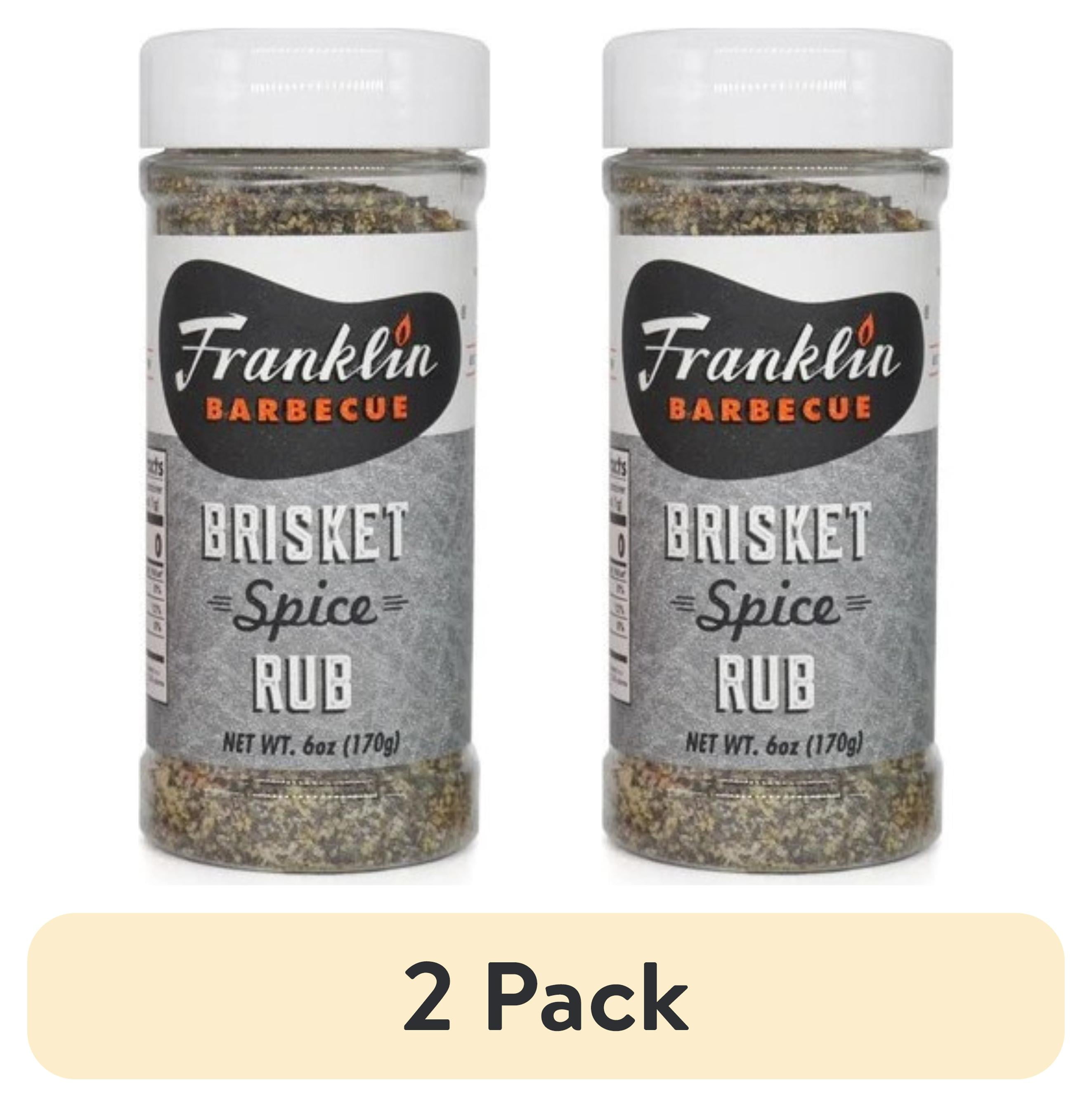 (2 pack) Franklin Barbecue Brisket Spice Rub, 6 OZ