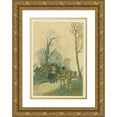 thumbnail image 1 of Franklin Booth 14x18 Gold Ornate Wood Frame and Double Matted Museum Art Print Titled - The Ruffler Put ‘Jack’ in Hugo's Charge., 1 of 4