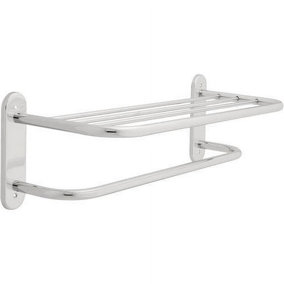 Franklin Brass 18" Stainless Steel Towel Shelf, Bright Stainless Steel