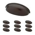 thumbnail image 1 of Franklin Brass 3" Contemporary Cup Pull in Dark Oil Rubbed Bronze, 10-Pack, 1 of 8