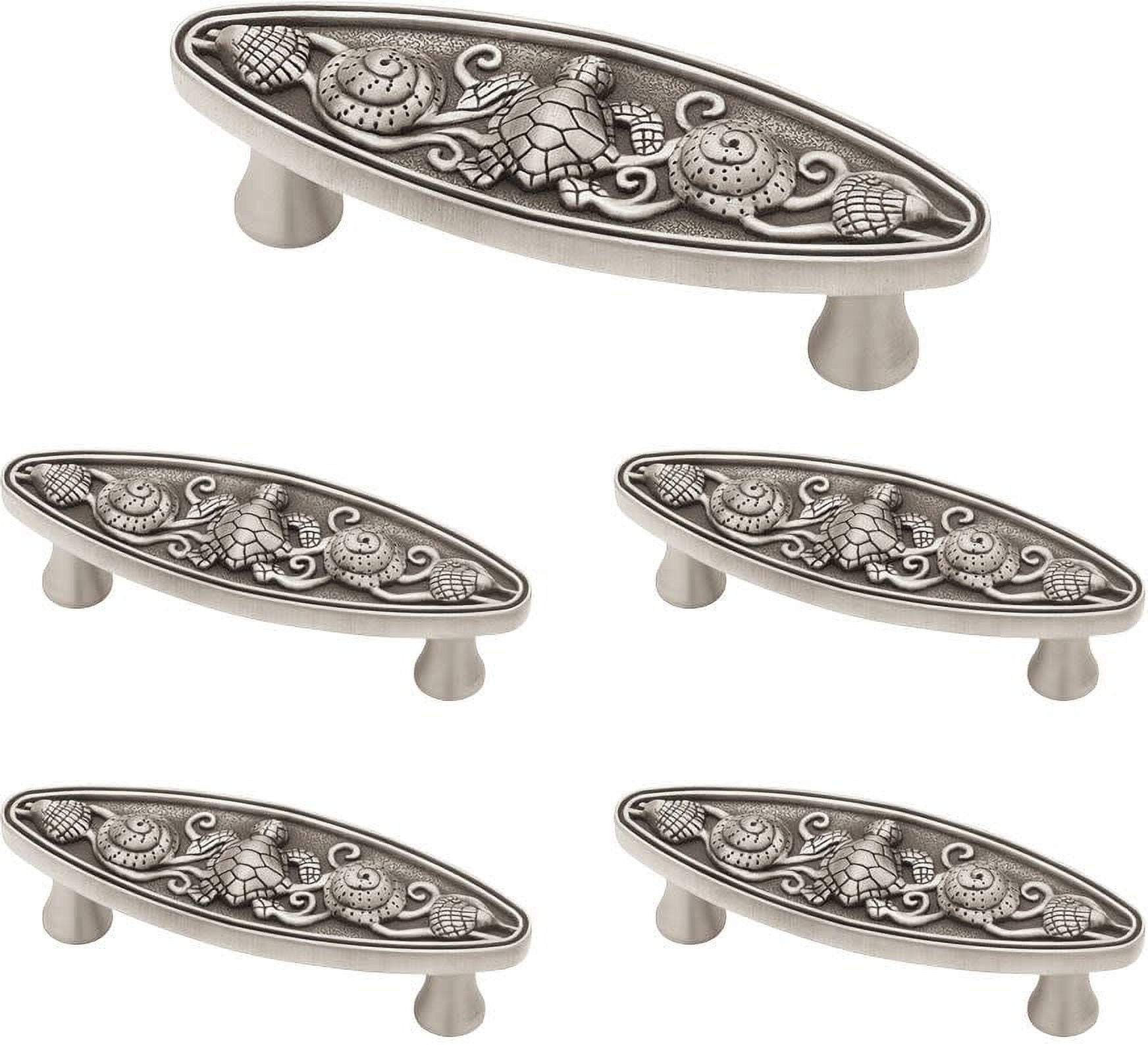 Franklin Brass 3" Seaside Oval Pull in Brushed Satin Pewter, 5-Pack