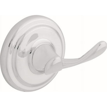 Franklin Brass 9002PC 3.2 L in. Jamestown Double-Robe Hook - Polished Chrome - 1 Pack