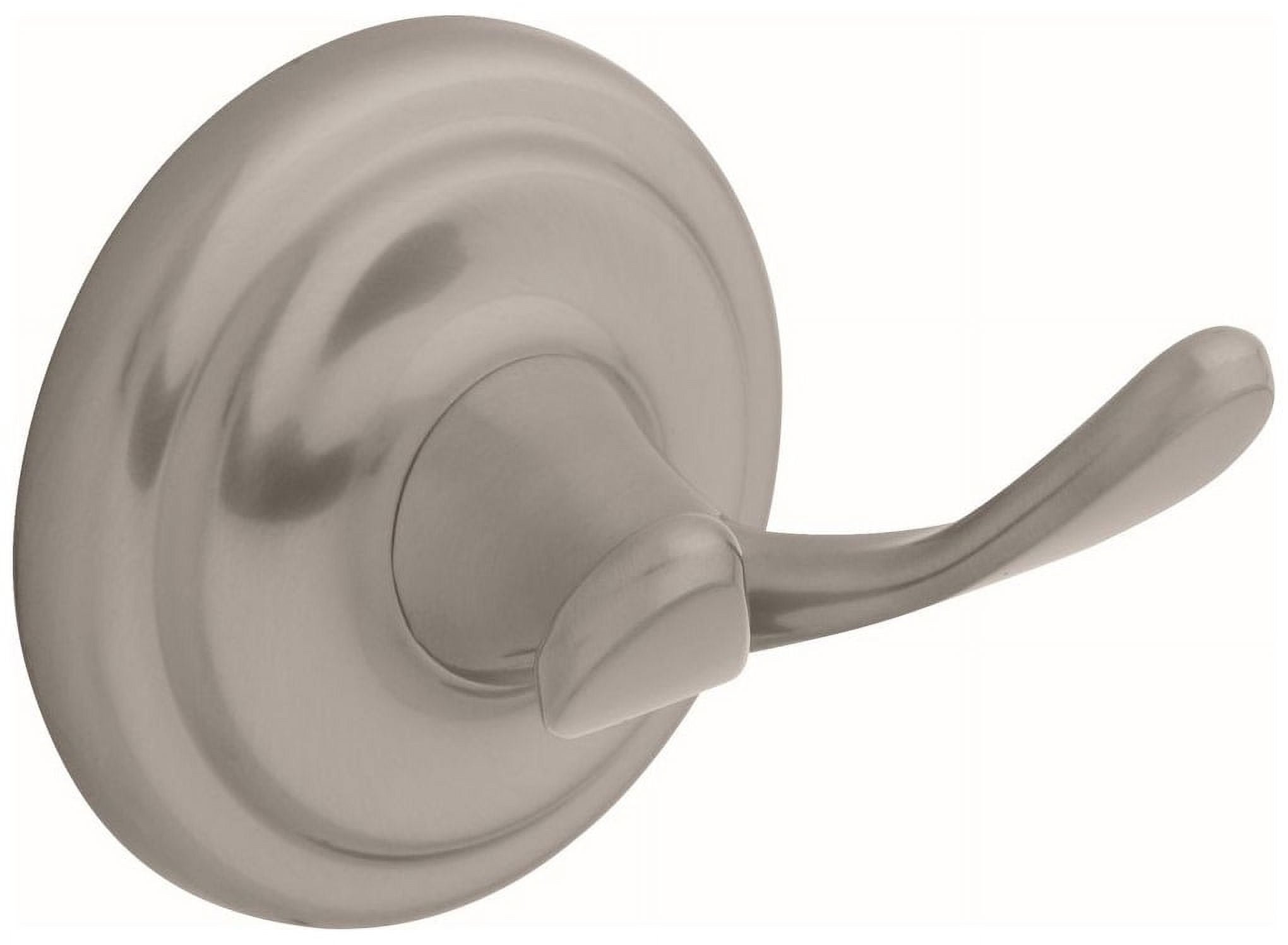 Brushed Nickel Wall Mounted Single J-Hook Robe Hook