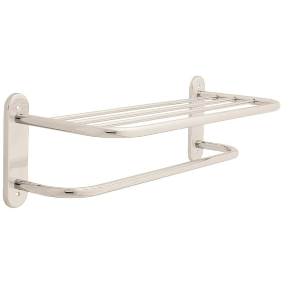Franklin Brass Align Lock Towel Shelf, Bright Stainless Steel