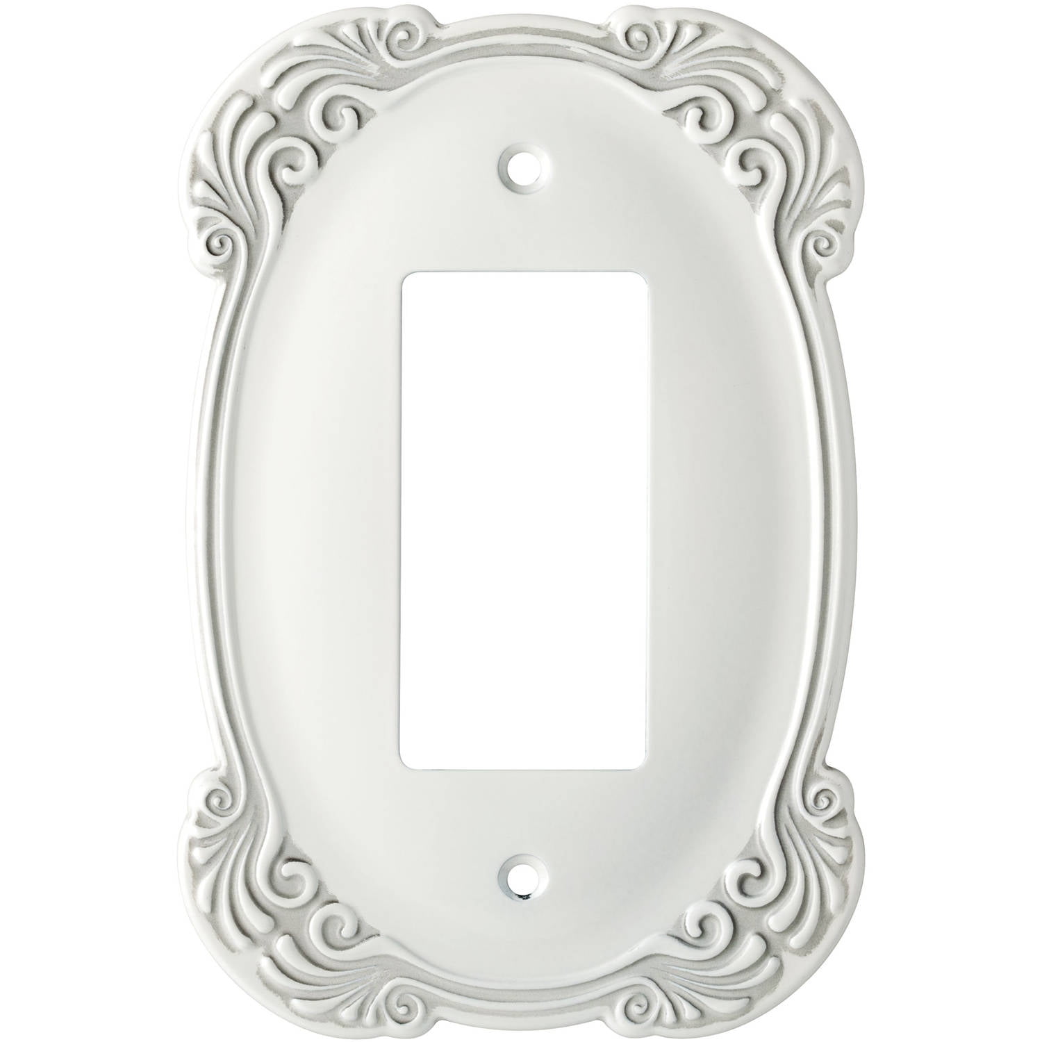 Franklin Brass Arboresque Single Decorator Wall Plate White Antique