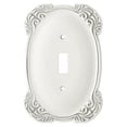 thumbnail image 1 of Franklin Brass Arboresque Single Switch Wall Plate, White, 1 of 7