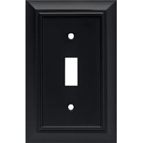 Franklin Brass Architectural 1 Gang Flat Black Switch & Outlet Plate