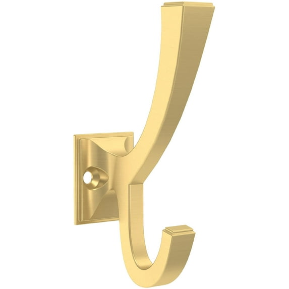 Franklin Brass B47250K-117 Classic Edge 4" Coat Hook Brushed Brass 4 Pack