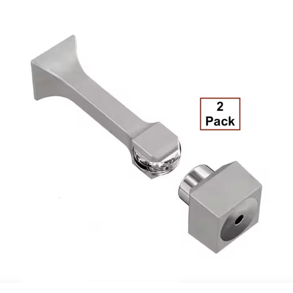 Franklin Brass 3" Classic Edge Magnetic Doorstop Matte Nickel 2 Pack
