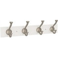 thumbnail image 1 of Franklin Brass B48504K-PMN 16" 4 Hook Casual Farmhouse Satin Nickel & White, 1 of 7