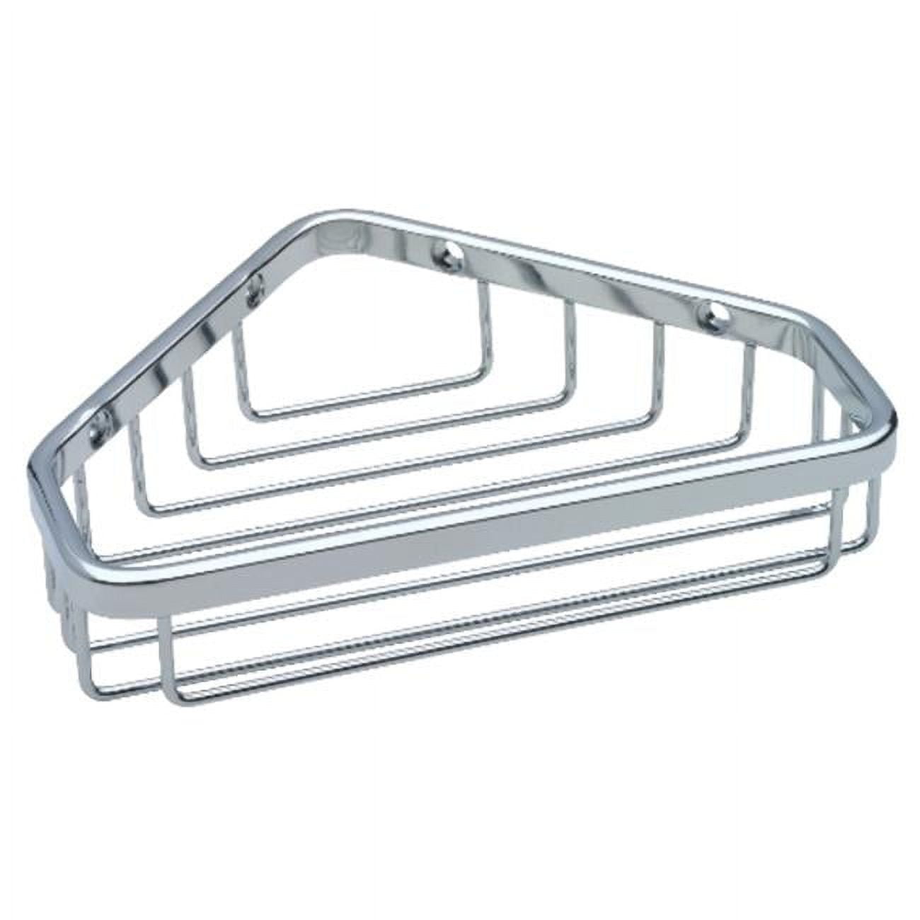 Bright Stainless Steel Wall Mounted Shower Corner Caddy