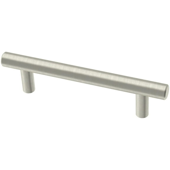 Brainerd BAR096W-SSA Stainless Steel Bar Cabinet Drawer Pull 3 3/4" CTC 5 Pack