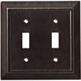 thumbnail image 1 of Franklin Brass W35220-VBR-C Classic Architecture Double Switch Wall Plate/Switch Plate/Cover, Venetian Bronze, 1 of 9