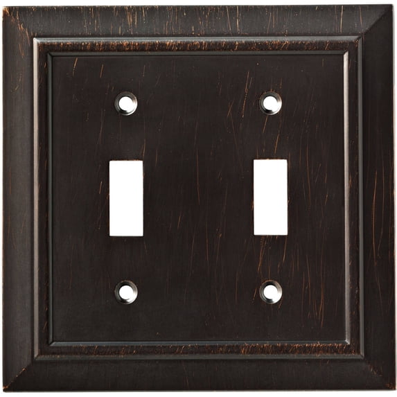 Franklin Brass W35220-VBR-C Classic Architecture Double Switch Wall Plate/Switch Plate/Cover, Venetian Bronze