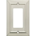 thumbnail image 1 of Franklin Brass Classic Architecture (1-Pack) Decorative Light Switch Cover Brushed Nickel 1-Gang Decorator/Rocker Wall Plate Electrical Outlet Guard W35219-SN-C, 1 of 6