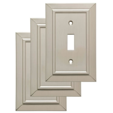 Franklin Brass Classic Architecture Single Switch Wall Plate, 3 Pack