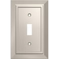thumbnail image 1 of Franklin Brass Decorative Brushed Nickel Switch and Outlet Plate (1-Pack), 1 of 8