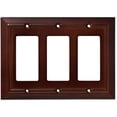 thumbnail image 1 of Franklin Brass W35250-ESO-C Classic Architecture Triple Decorator Wall Plate, Switch Plate & Cover - Espresso, 1 of 4