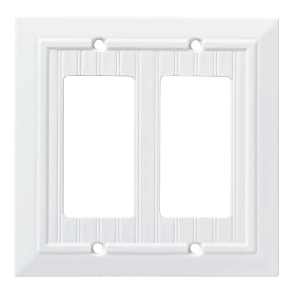 Franklin Brass W35272-PW-C Classic Beadboard Double Decorator Wall Plate, Single