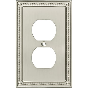 Franklin Brass Classic Beaded Single Duplex Wall Plate