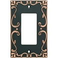 thumbnail image 1 of Franklin Brass Classic Lace Single Decorator Wall Plate in Bronze with Copper Highlights, 1 of 9