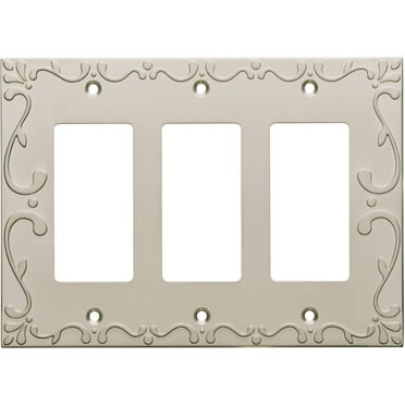 Franklin Brass Classic Lace Triple Rocker Wall Plate