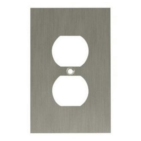 Franklin Brass Concave Single Duplex Wall Plate in Satin Nickel