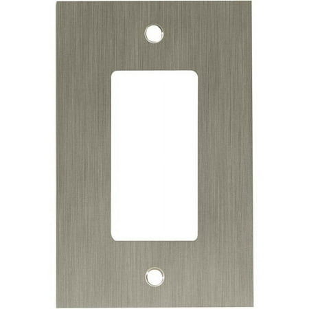 Franklin Brass Concave Single/GFCI Decorator Wall Plate in Satin Nickel