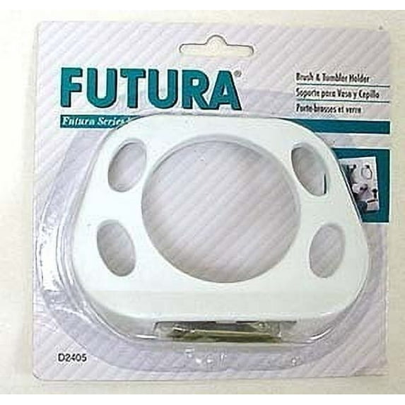 Franklin Brass D2405w White Futura Toothbrush & Tumbler Holder