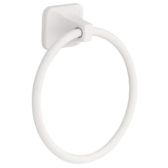Franklin Brass D2416W Futura Towel Ring, White